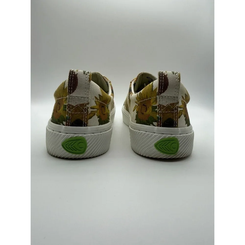 Cariuma OCA Low X Van Gogh Sunflower Organic Canvas Sneakers US Women's 7